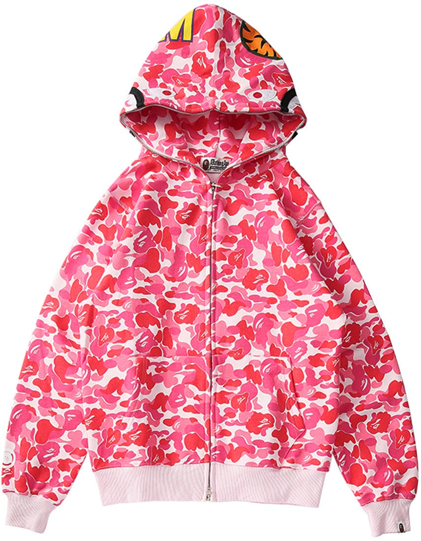 BAPE Shark Head Cotton Sweatshirt Streetwear Casual Pullover Top