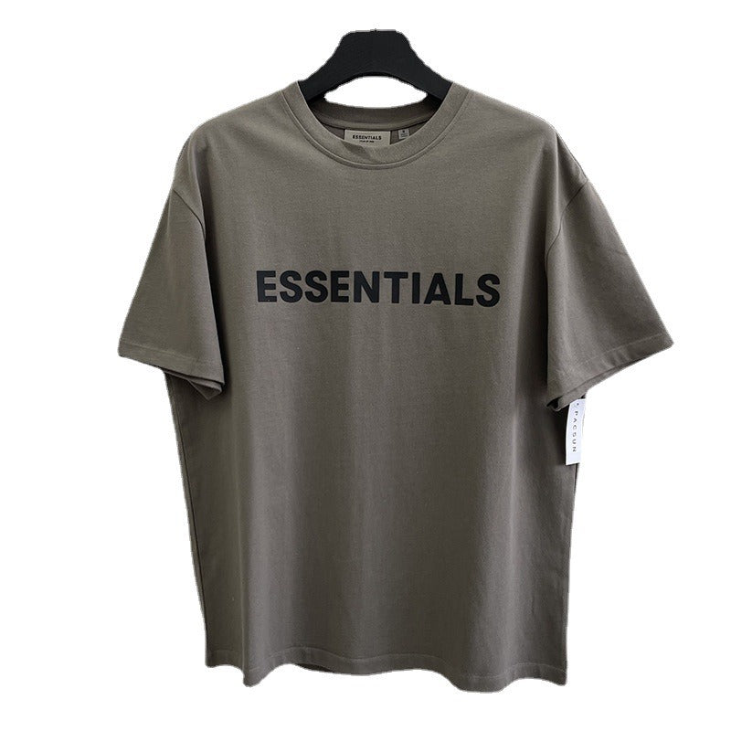 Fear Of God Essentials Cotton Letter Print Loose Fit Short Sleeve T Shirt