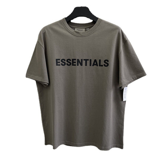 Fear Of God Essentials Cotton Letter Print Loose Fit Short Sleeve T Shirt