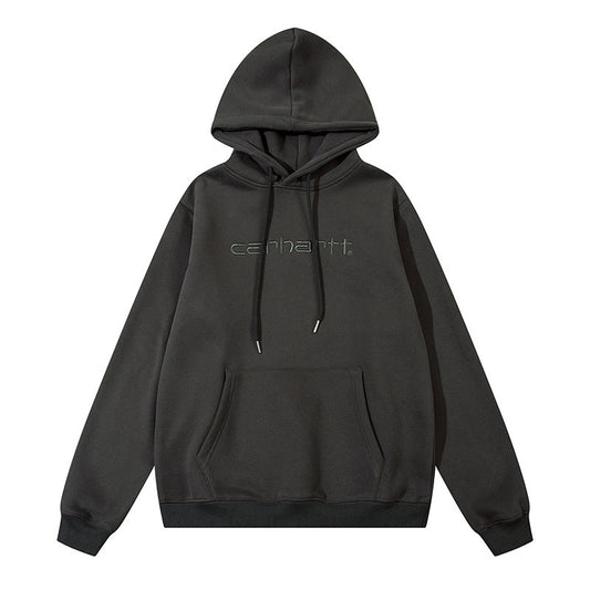 Mens Oversized Hooded Collegiate Letter Print Pullover Sweatshirt Jacket