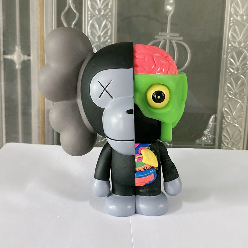 Kaws Bear Figure PVC Desktop Ornament Cartoon Home Decor Gift for Adults