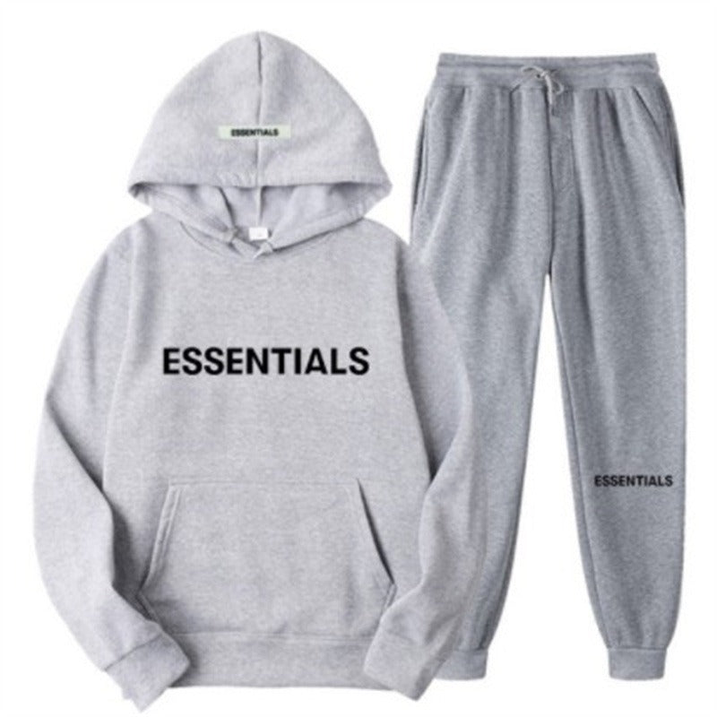 Couple Matching Double Line Hoodie Set for Men and Women Autumnablytyped