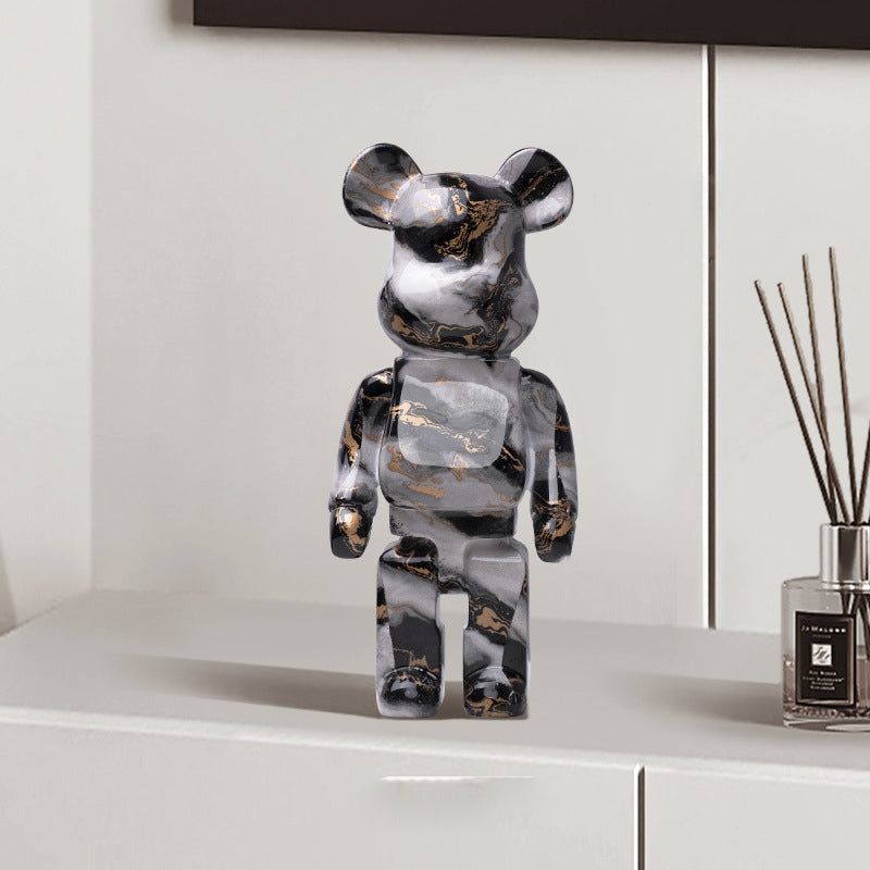 Bearbrick Graffiti Bear Ornament 27CM Resin Living Room Decoration