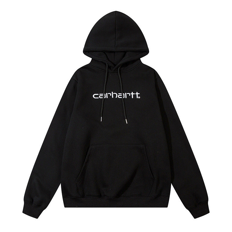Mens Oversized Hooded Collegiate Letter Print Pullover Sweatshirt Jacket