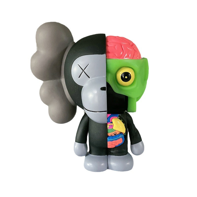 Kaws Bear Figure PVC Desktop Ornament Cartoon Home Decor Gift for Adults