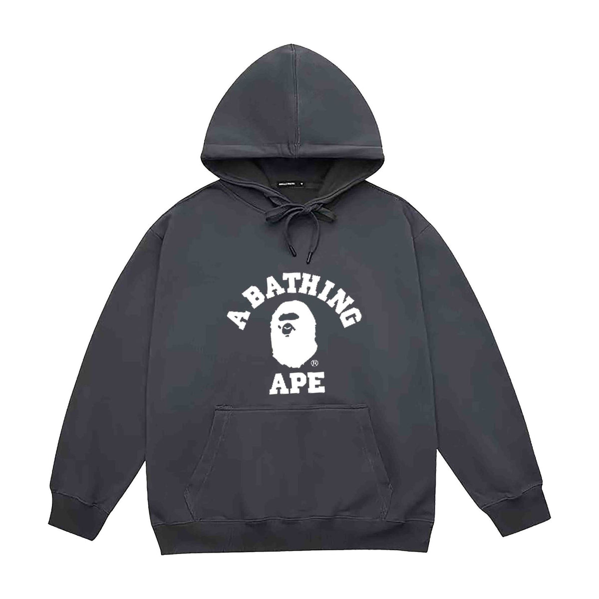 BAPE Letter Print Long Sleeve Hooded Sweatshirt For Unisex Casual Wear
