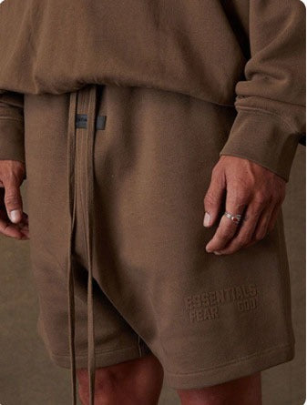 Fear Of God Essentials Cotton Loose Fit Elastic Waist Shorts