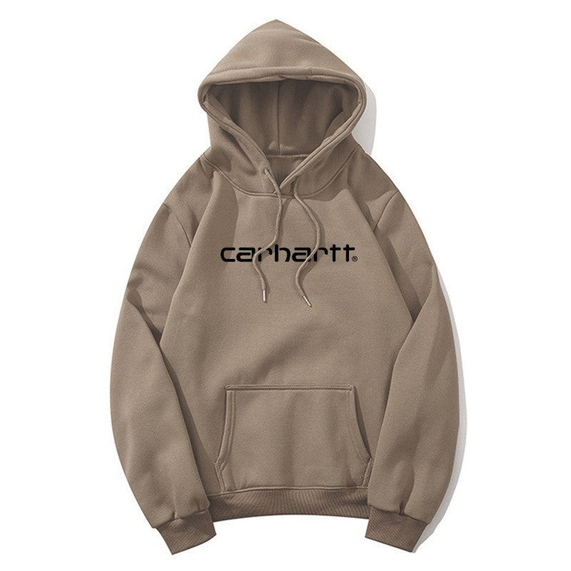 Carhartt Unisex Printed Fleece Hoodie Loose Fit Casual Sweatshirt