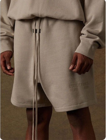Fear Of God Essentials Cotton Loose Fit Elastic Waist Shorts