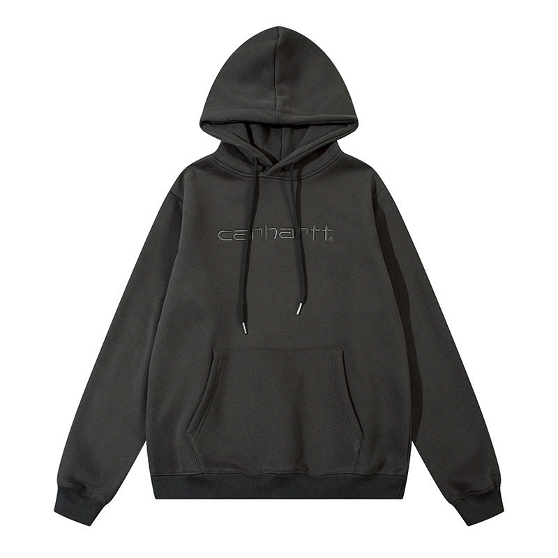 Mens Oversized Hooded Collegiate Letter Print Pullover Sweatshirt Jacket