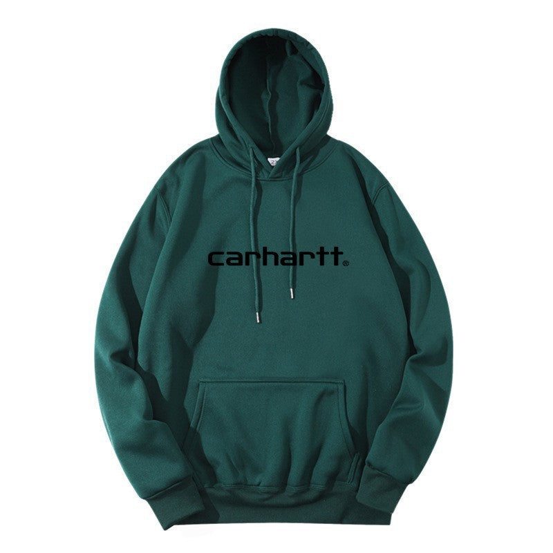 Carhartt Unisex Printed Fleece Hoodie Loose Fit Casual Sweatshirt