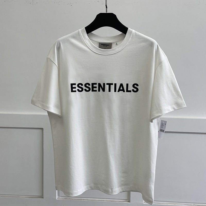 Fear Of God Essentials Cotton Letter Print Loose Fit Short Sleeve T Shirt