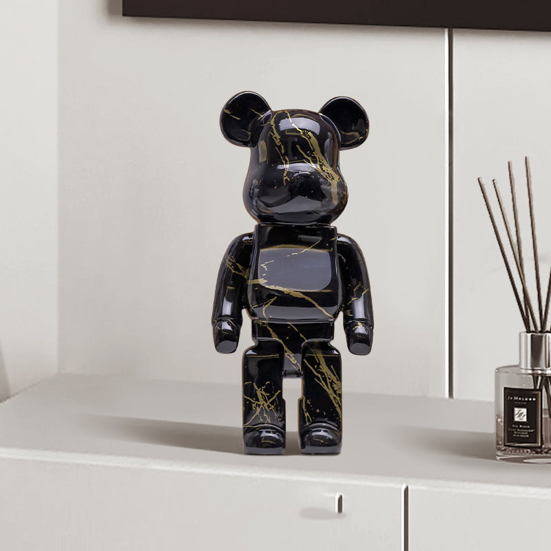 Bearbrick Graffiti Bear Ornament 27CM Resin Living Room Decoration