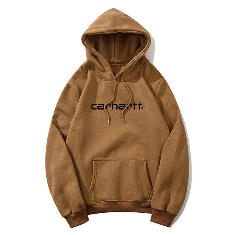 Carhartt Unisex Printed Fleece Hoodie Loose Fit Casual Sweatshirt