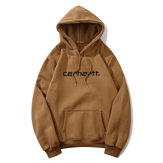 Carhartt Unisex Printed Fleece Hoodie Loose Fit Casual Sweatshirt