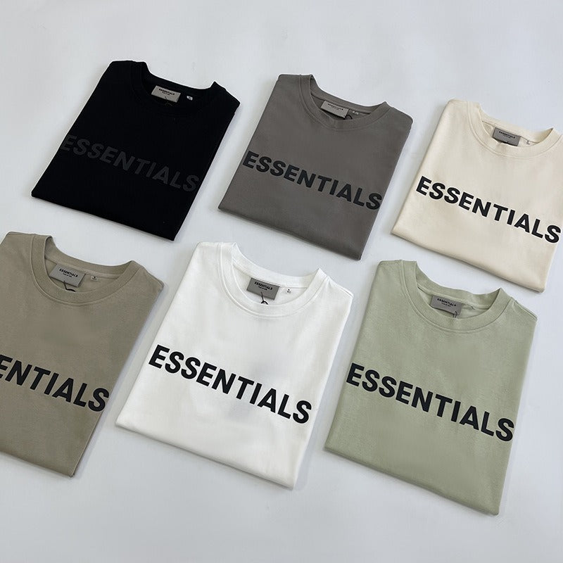 Fear Of God Essentials Cotton Letter Print Loose Fit Short Sleeve T Shirt