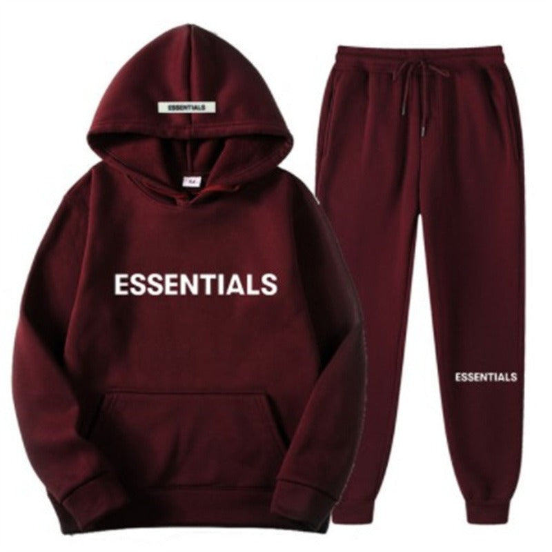 Couple Matching Double Line Hoodie Set for Men and Women Autumnablytyped