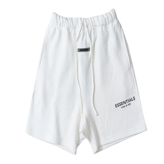Fear Of God Essentials Mens Reflective Cotton Sports Shorts for Summer