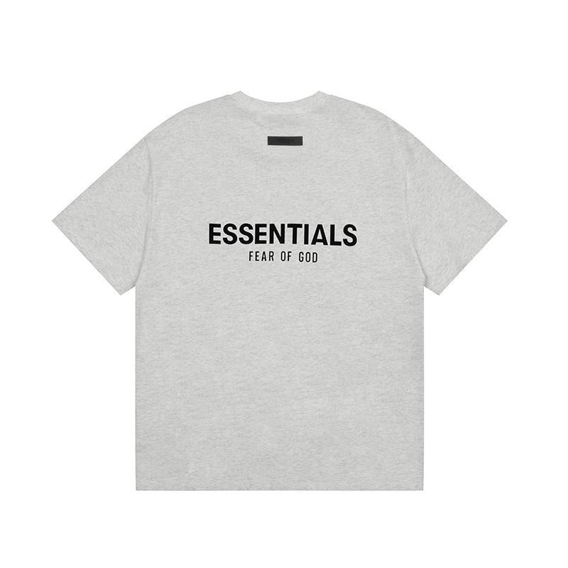 Fear Of God Essentials Season 8 Flocking Print Loose Fit Cotton T Shirt