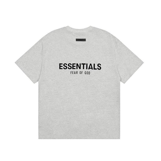 Fear Of God Essentials Season 8 Flocking Print Loose Fit Cotton T Shirt