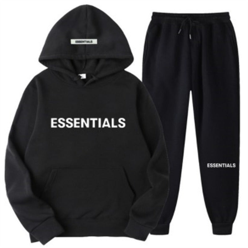 Couple Matching Double Line Hoodie Set for Men and Women Autumnablytyped