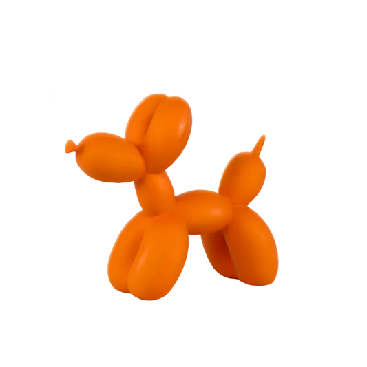 Black And White Plaid Balloon Dog Resin Ornament for Living Room Decor