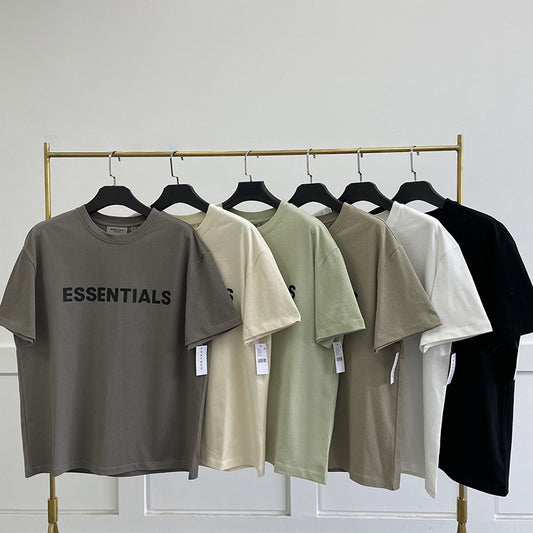Fear Of God Essentials Cotton Letter Print Loose Fit Short Sleeve T Shirt