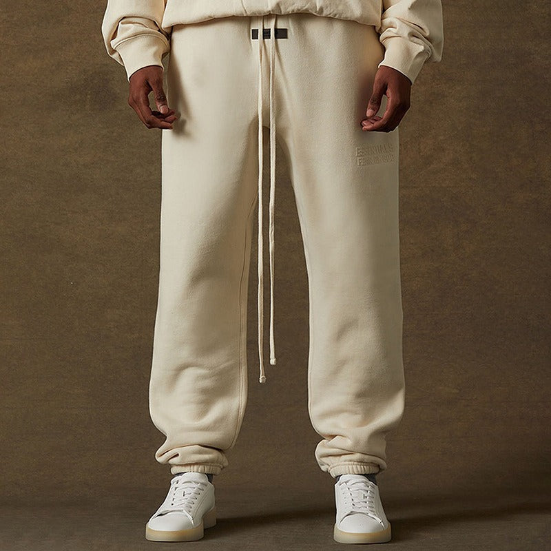 Fear Of God Essentials Double Line Silicone Letter Fleece Pants for Men