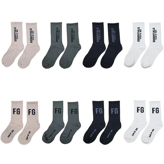 Fear Of God Essentials Cotton Tube Socks Unisex Sports Medium Fit