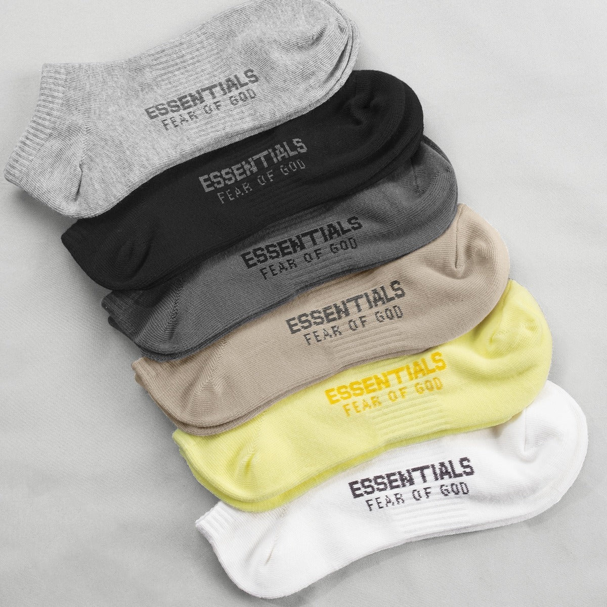 Fear Of God Essentials Cotton Boat Socks Unisex Breathable Sports Socks