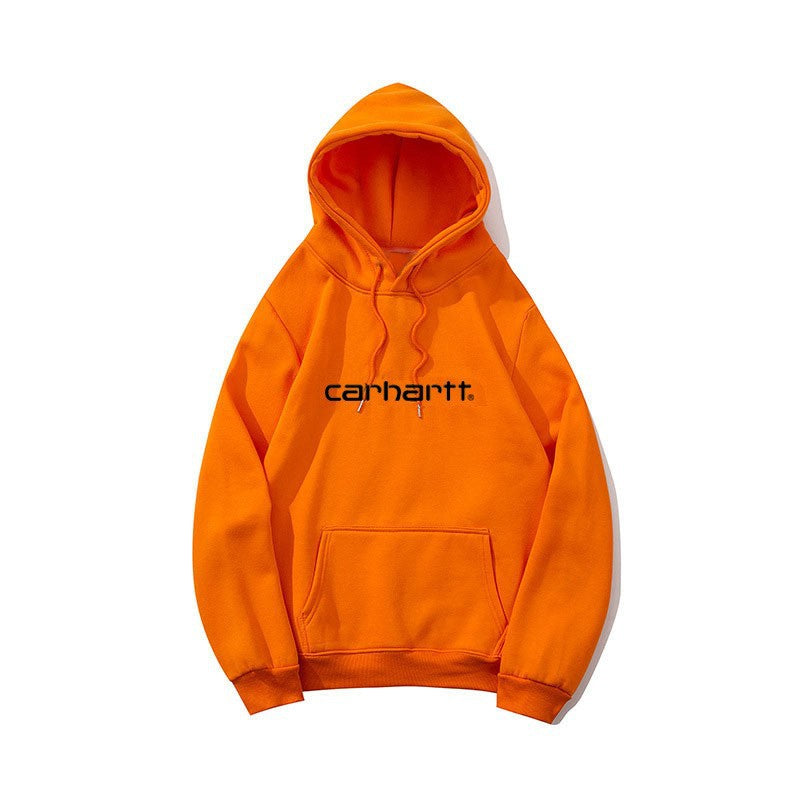 Carhartt Unisex Printed Fleece Hoodie Loose Fit Casual Sweatshirt