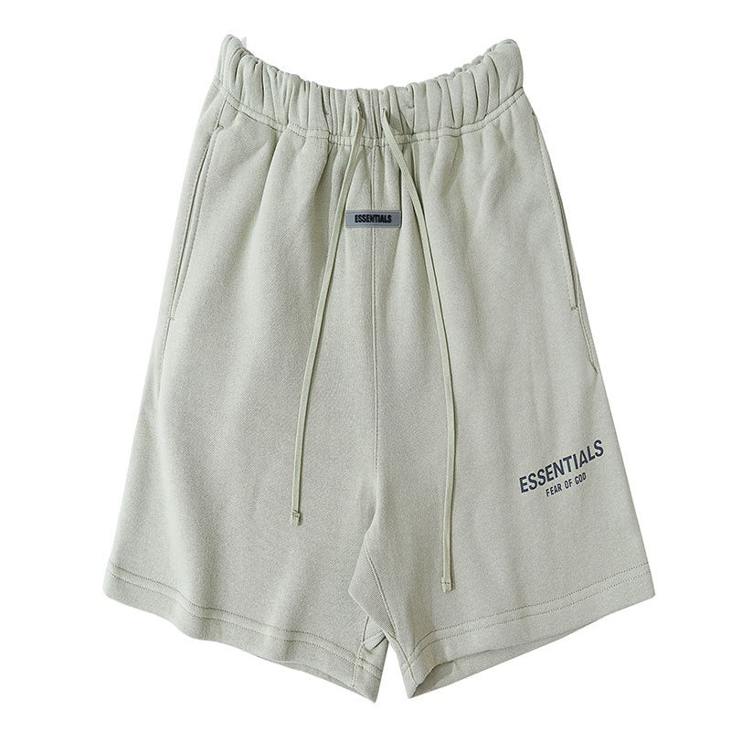 Fear Of God Essentials Mens Reflective Cotton Sports Shorts for Summer