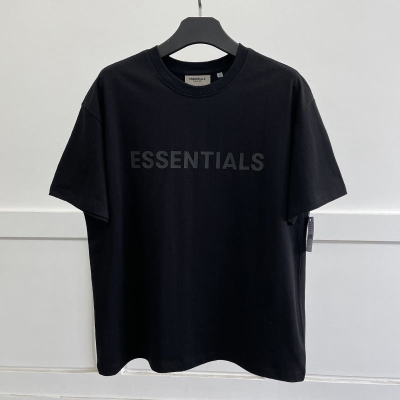 Fear Of God Essentials Cotton Letter Print Loose Fit Short Sleeve T Shirt