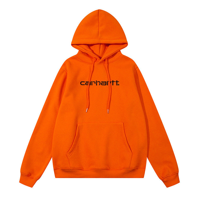 Mens Oversized Hooded Collegiate Letter Print Pullover Sweatshirt Jacket