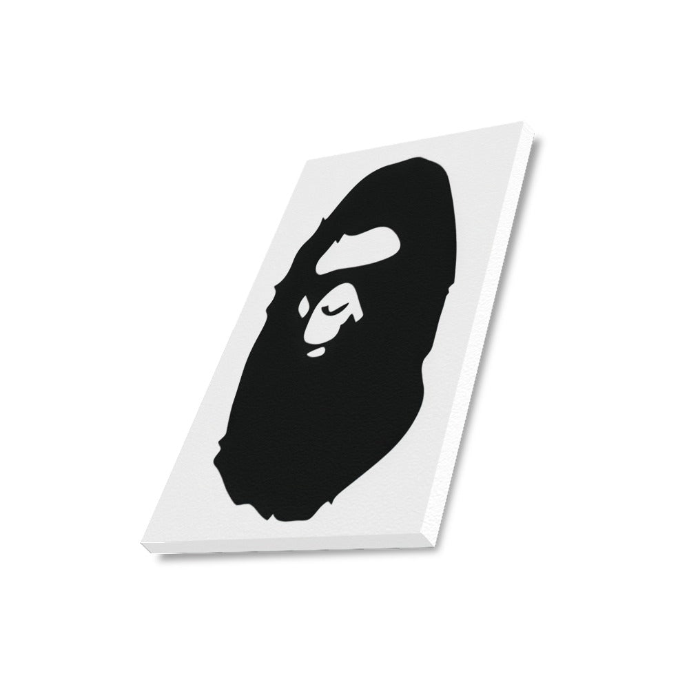 Bathing Ape Head Framed Canvas Wall Art Print 16x20 Inch Cotton Canvas