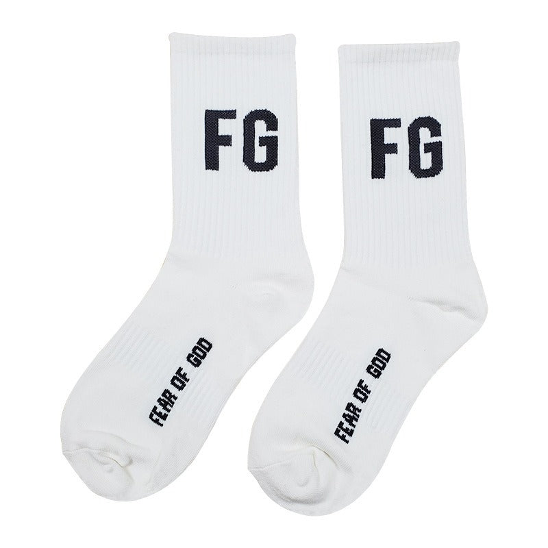 Fear Of God Essentials Cotton Tube Socks Unisex Sports Medium Fit