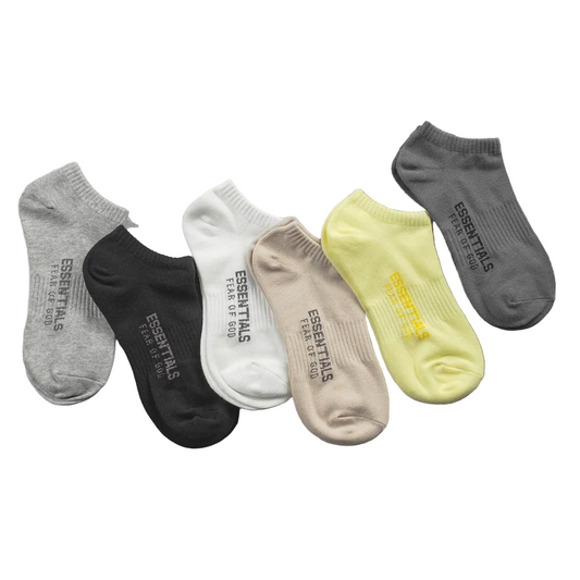 Fear Of God Essentials Cotton Boat Socks Unisex Breathable Sports Socks