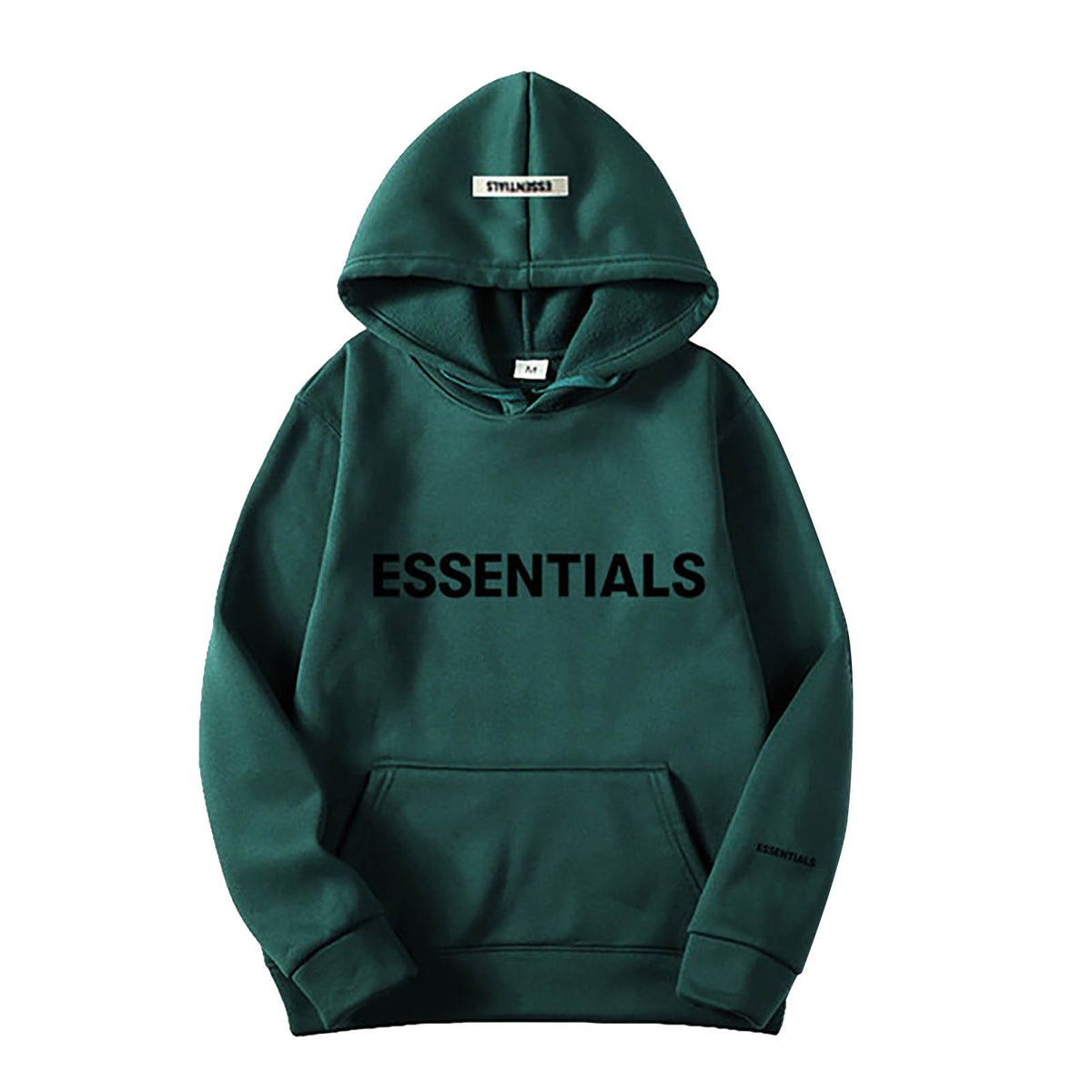 Fear Of God Essentials Letter Print Long Sleeve Hooded Pullover Sweatshirt