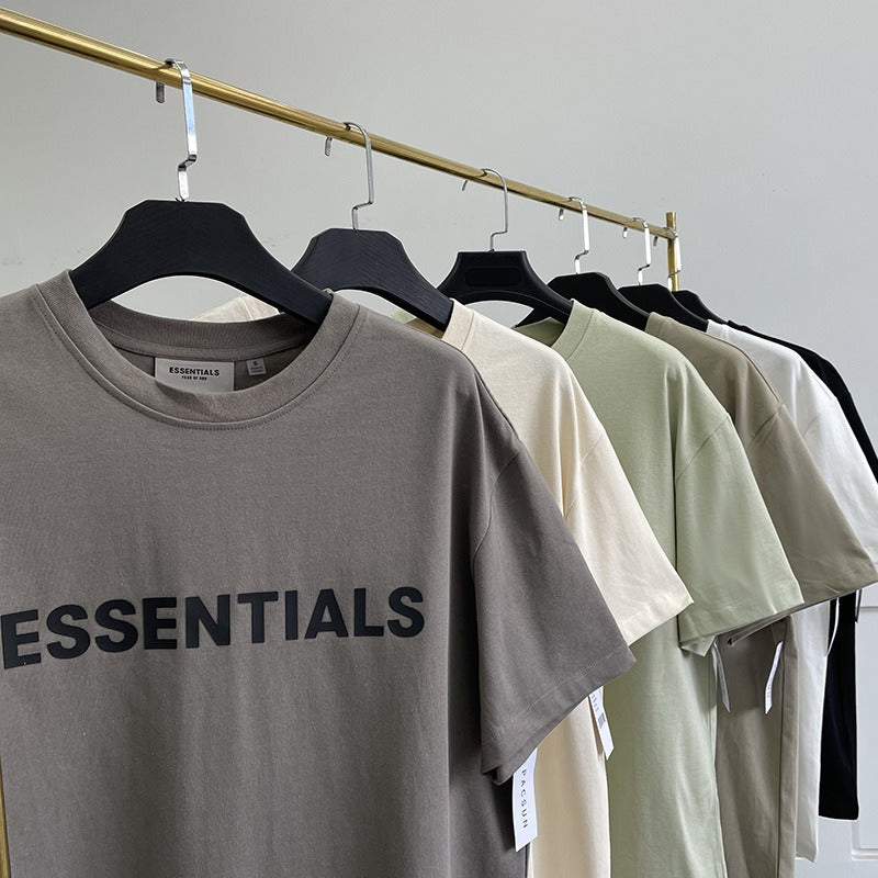 Fear Of God Essentials Cotton Letter Print Loose Fit Short Sleeve T Shirt