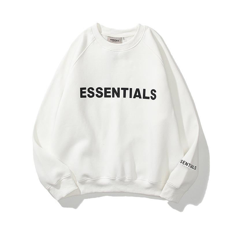 FEAROFGOD Essentials Double Line Fleece Hoodie Unisex Letter Print Sweatshirt