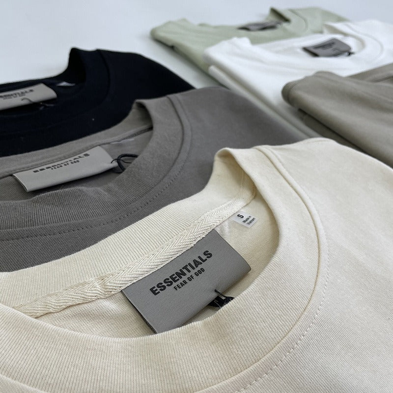 Fear Of God Essentials Cotton Letter Print Loose Fit Short Sleeve T Shirt
