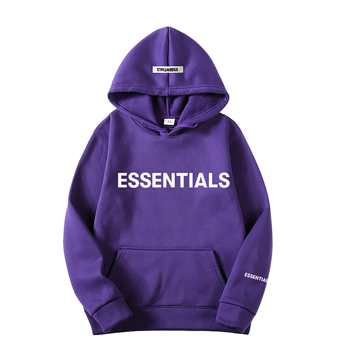 Fear Of God Essentials Letter Print Long Sleeve Hooded Pullover Sweatshirt