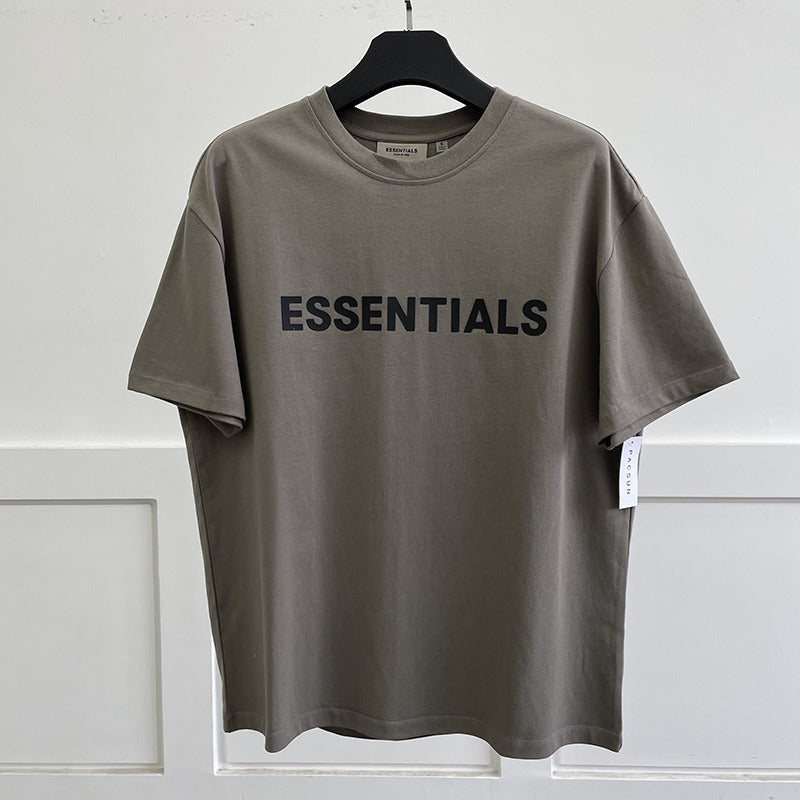 Fear Of God Essentials Cotton Letter Print Loose Fit Short Sleeve T Shirt