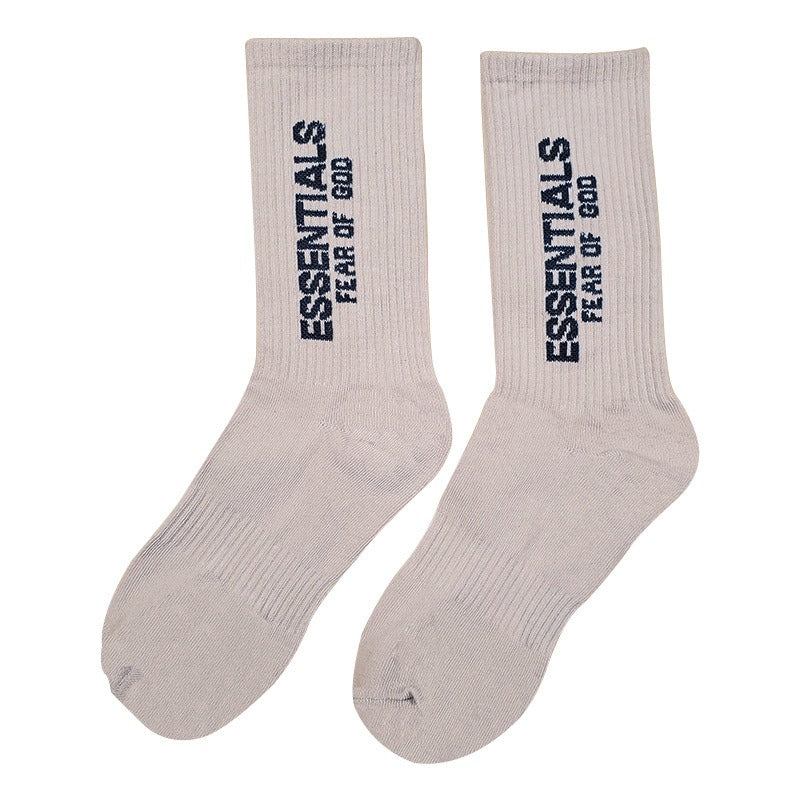 Fear Of God Essentials Cotton Tube Socks Unisex Sports Medium Fit