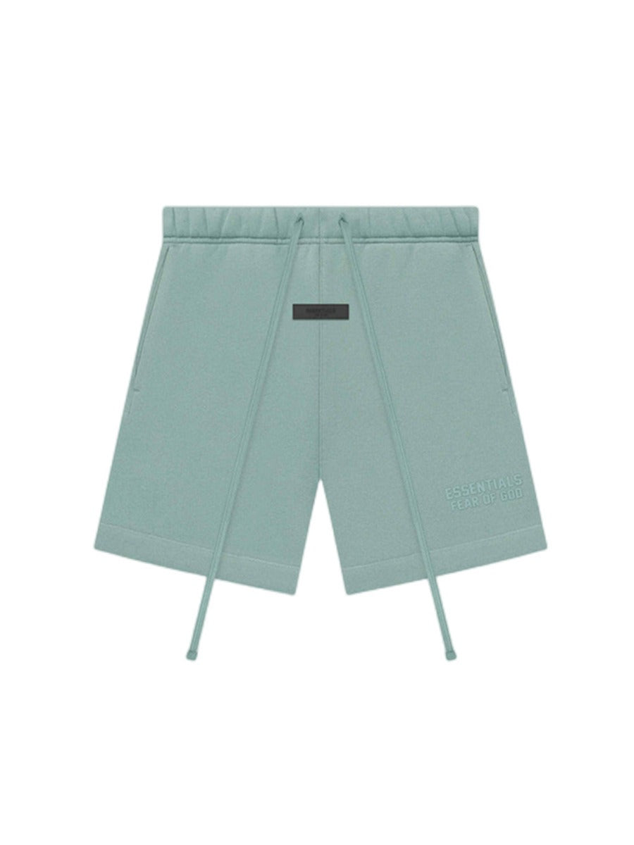 FOG Fear Of God Essentials Double Line Printed Loose Cotton Shorts For Men