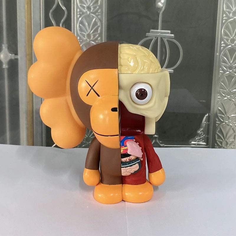 Kaws Bear Figure PVC Desktop Ornament Cartoon Home Decor Gift for Adults