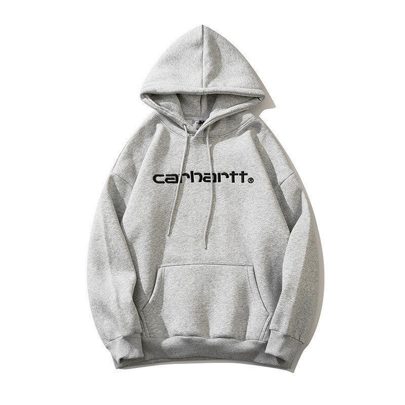Carhartt Unisex Printed Fleece Hoodie Loose Fit Casual Sweatshirt