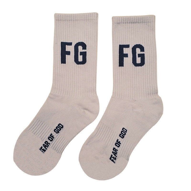 Fear Of God Essentials Cotton Tube Socks Unisex Sports Medium Fit