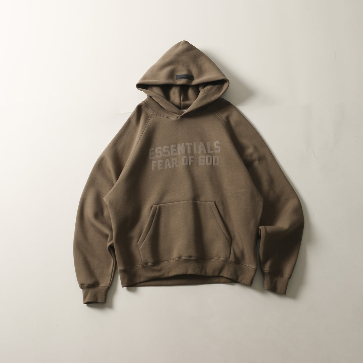 Fog Double Line Hooded Plush Cotton Pullover Sweatshirt for Winter
