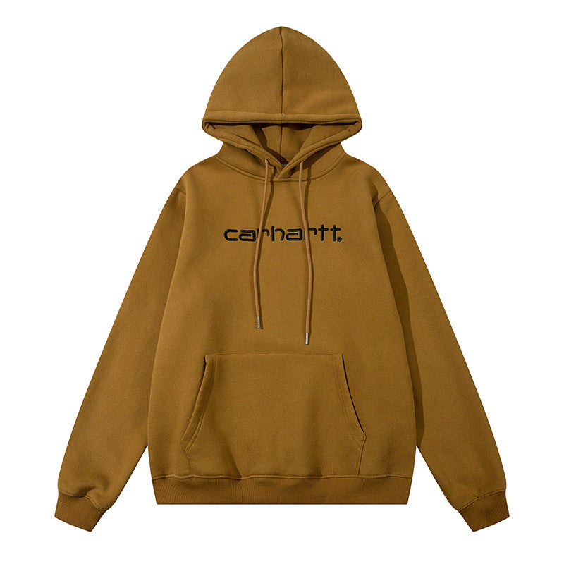 Mens Oversized Hooded Collegiate Letter Print Pullover Sweatshirt Jacket